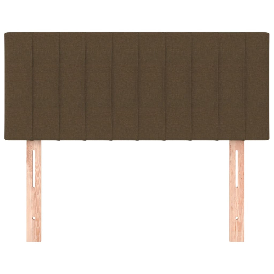 Hoofdbord 80x5x78/88 cm stof donkerbruin 80 cm Laag