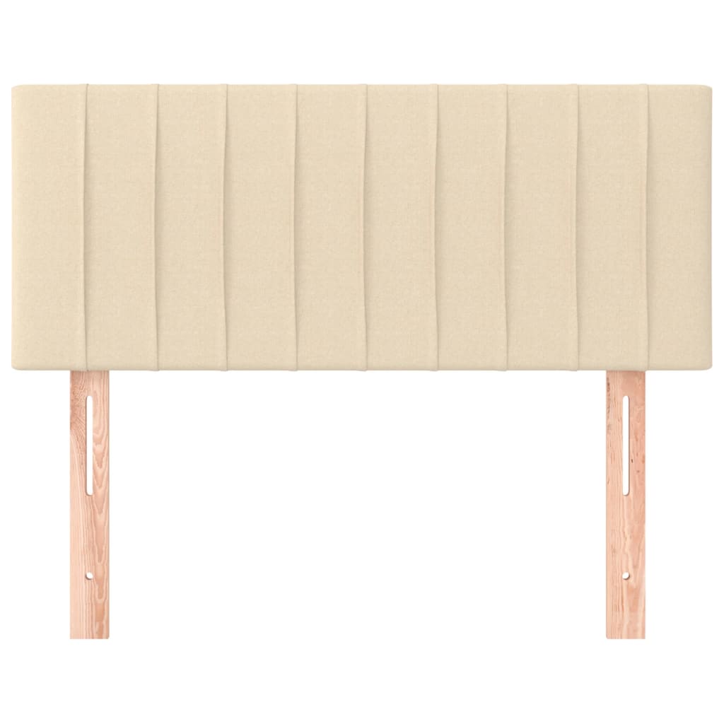 Hoofdbord 80x5x78/88 cm stof crèmekleurig 1 80 cm Crème