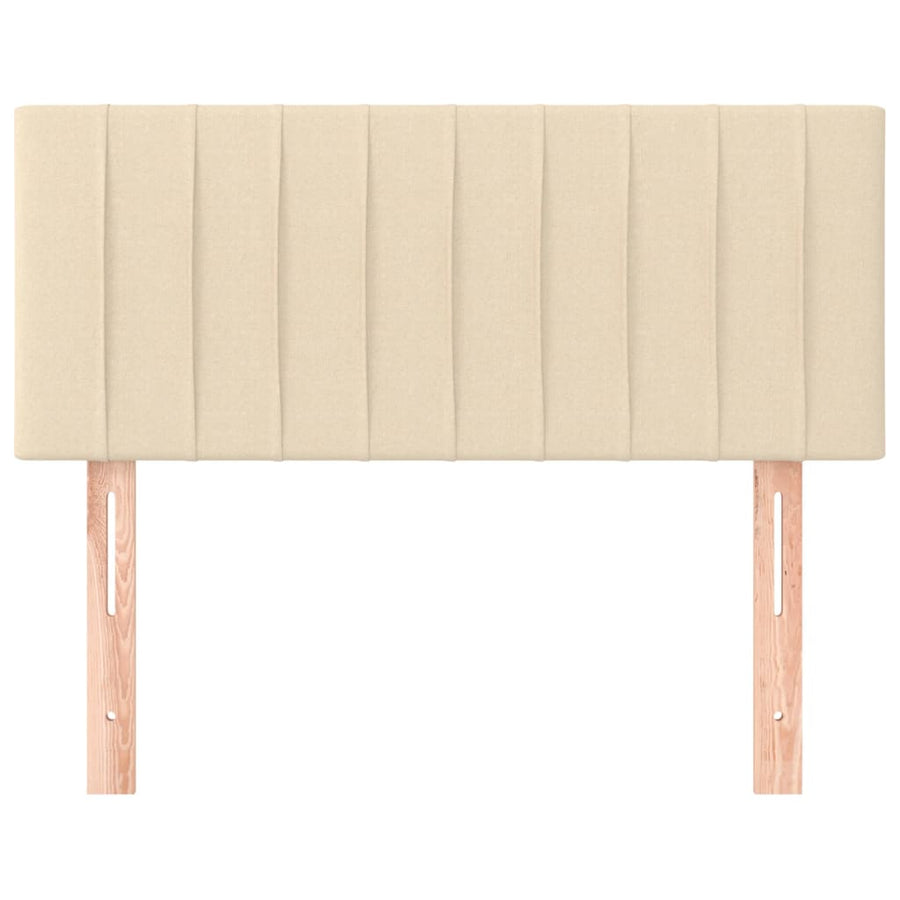 Hoofdbord 80x5x78/88 cm stof crèmekleurig 1 80 cm Crème