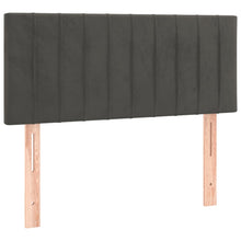 Hoofdbord 80X5X78/88 Cm Fluweel Donkergrijs 80 cm Laag
