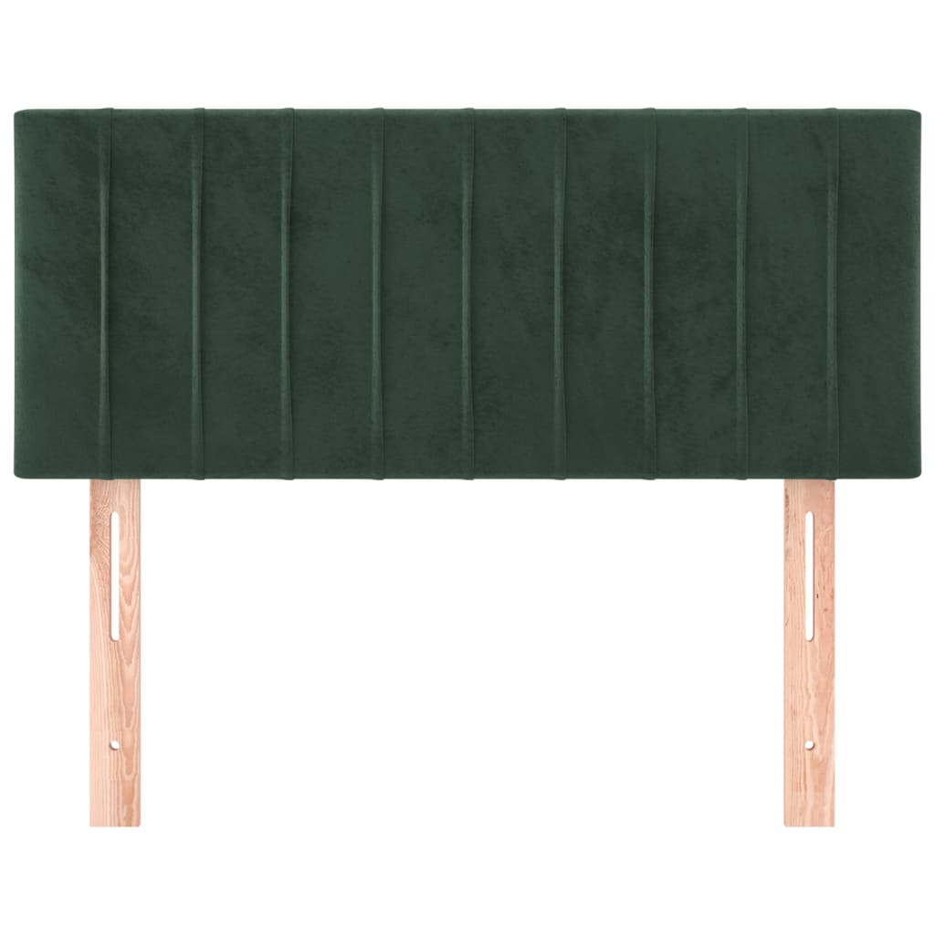 Hoofdbord 80X5X78/88 Cm Fluweel Donkergroen 80 cm Laag