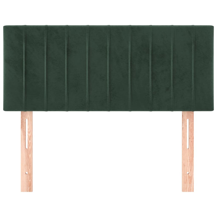 Hoofdbord 80X5X78/88 Cm Fluweel Donkergroen 80 cm Laag