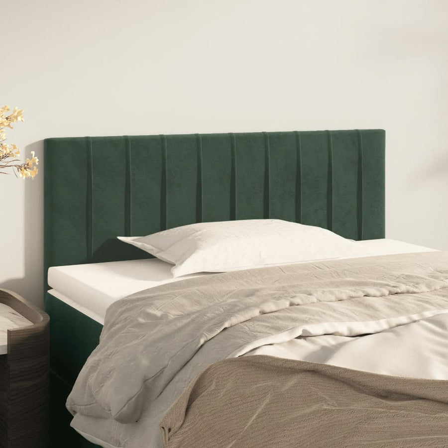 Hoofdborden 2 St 80X5X78/88 Cm Fluweel Donkergroen