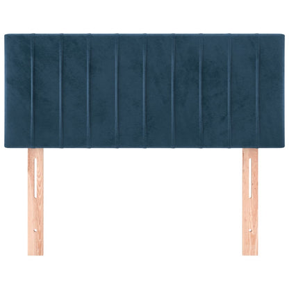 Hoofdbord 80X5X78/88 Cm Fluweel Donkerblauw 80 cm Laag