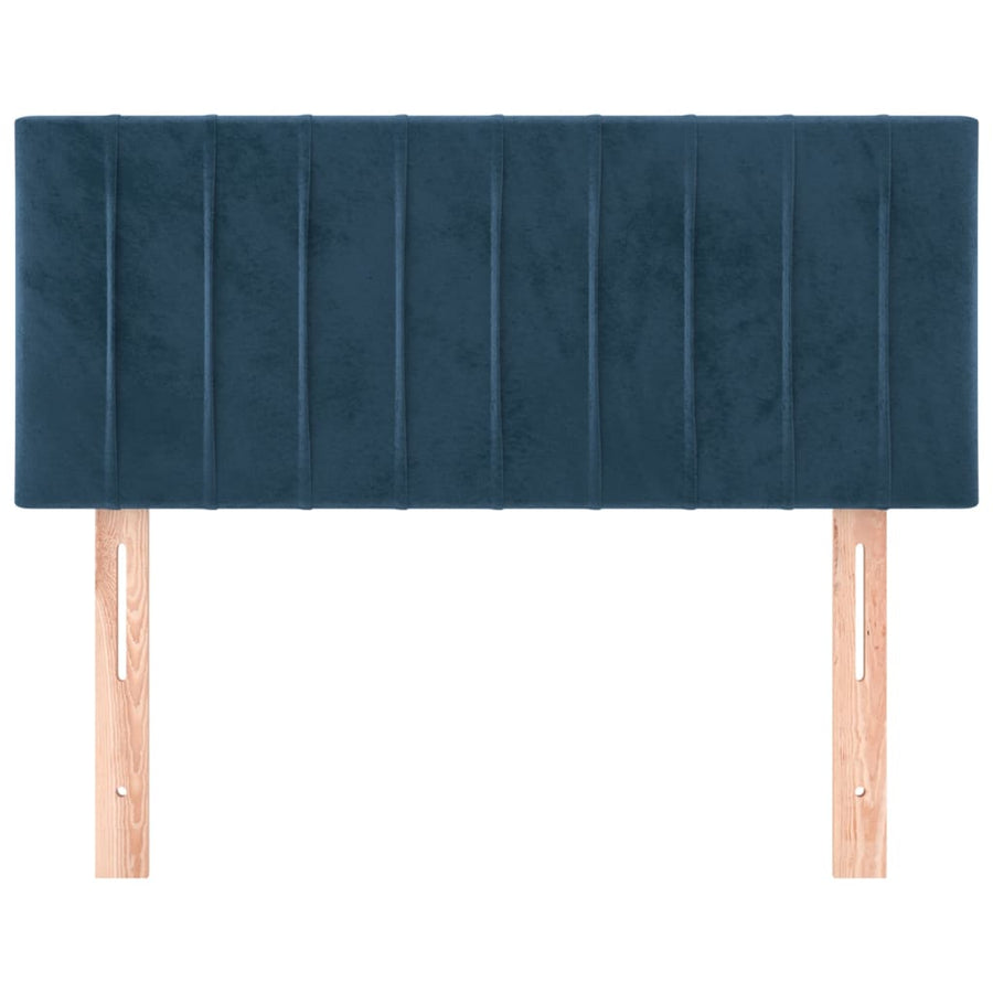 Hoofdbord 80X5X78/88 Cm Fluweel Donkerblauw 80 cm Laag