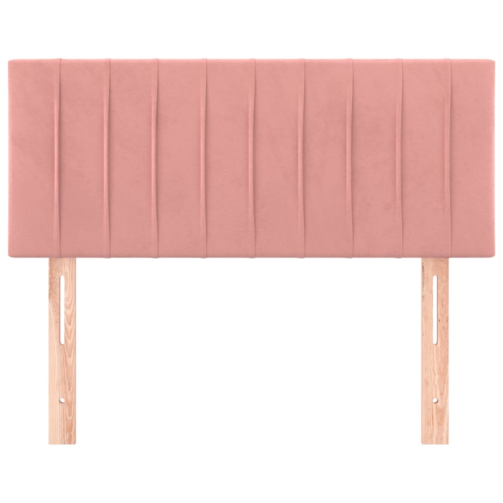 Hoofdbord 80X5X78/88 Cm Fluweel Roze 80 cm Laag