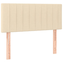 Hoofdbord 90x5x78/88 cm stof crèmekleurig 1 90 cm Crème