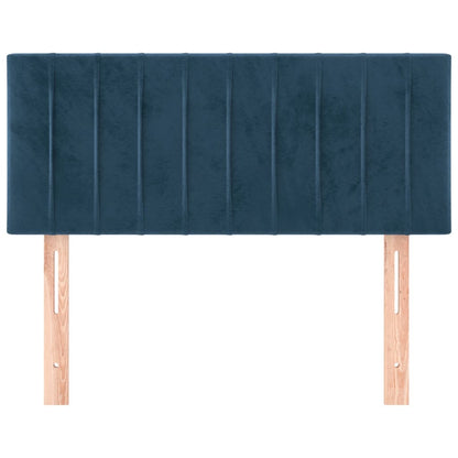Hoofdbord 90X5X78/88 Cm Fluweel Donkerblauw 90 cm Laag