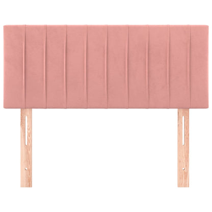 Hoofdbord 90X5X78/88 Cm Fluweel Roze 90 cm Laag