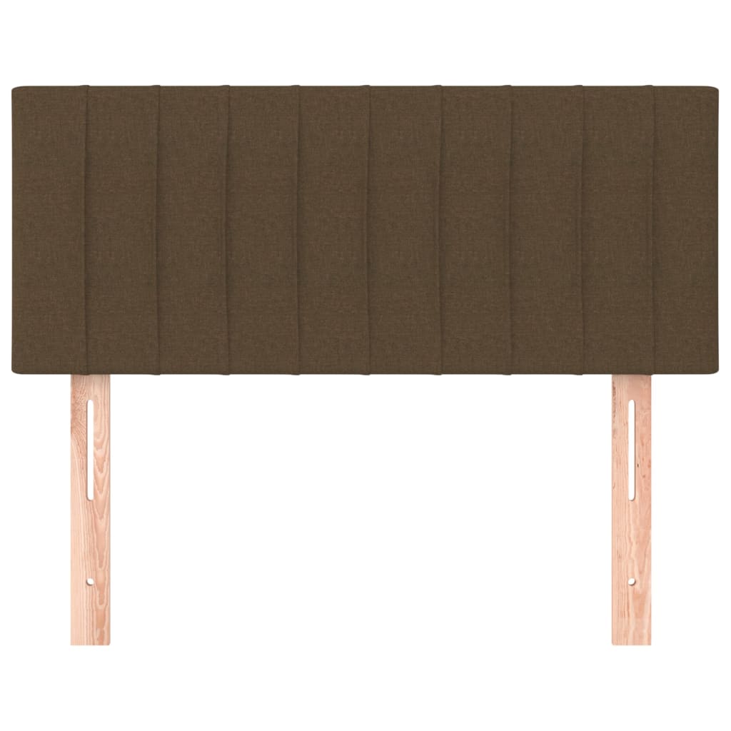 Hoofdbord 100x5x78/88 cm stof donkerbruin 100 cm Donkerbruin