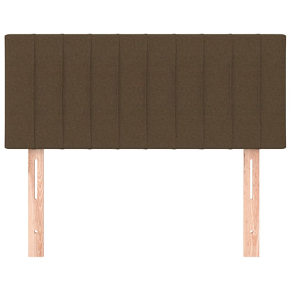 Hoofdbord 100x5x78/88 cm stof donkerbruin 100 cm Donkerbruin