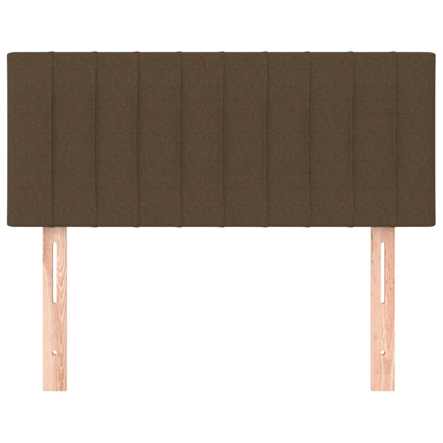 Hoofdbord 100x5x78/88 cm stof donkerbruin 100 cm Donkerbruin