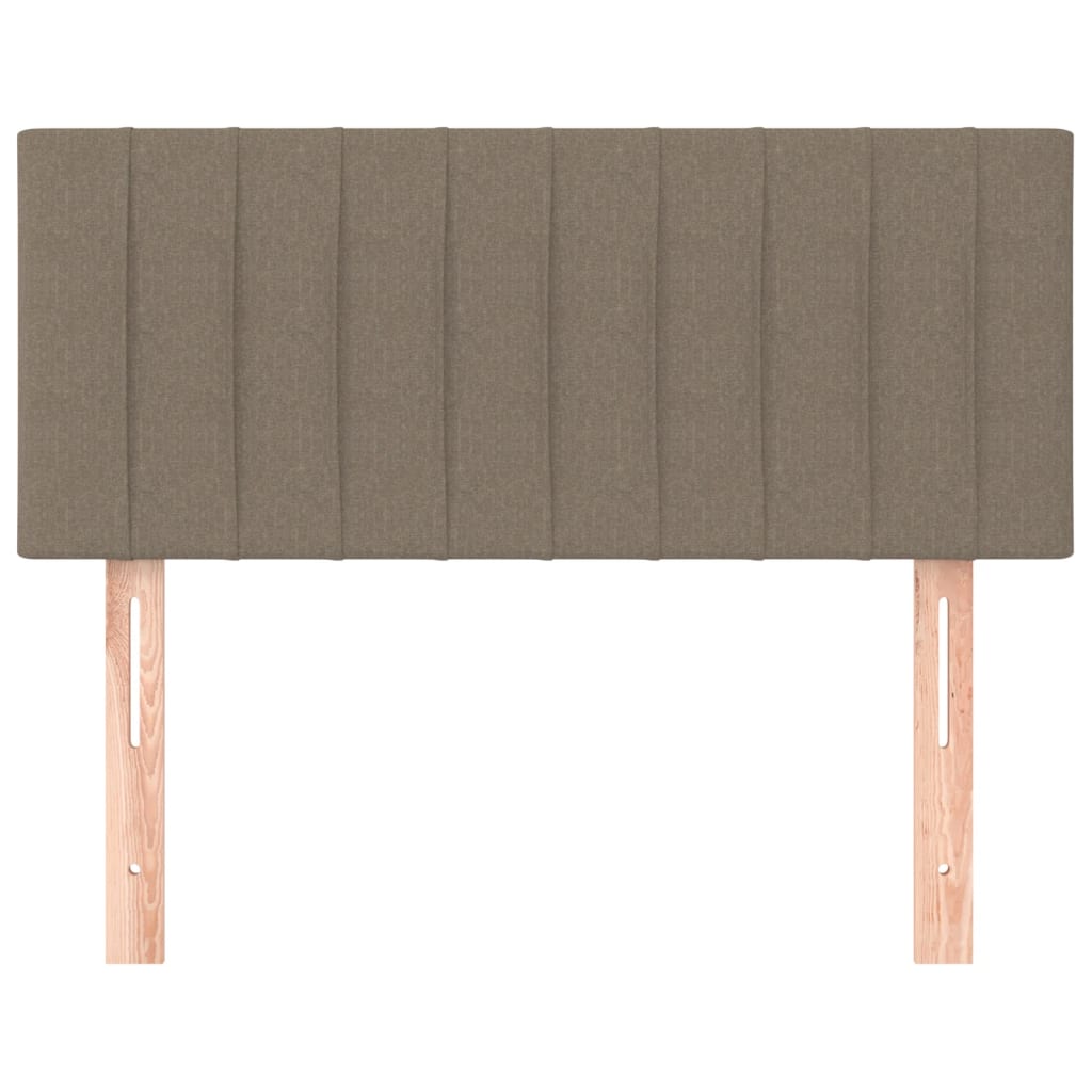 Hoofdbord 100x5x78/88 cm stof taupe 100 cm Taupe