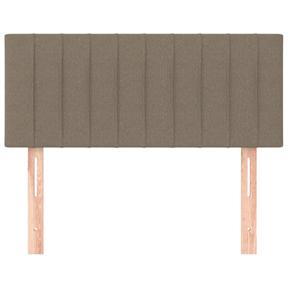 Hoofdbord 100x5x78/88 cm stof taupe 100 cm Taupe