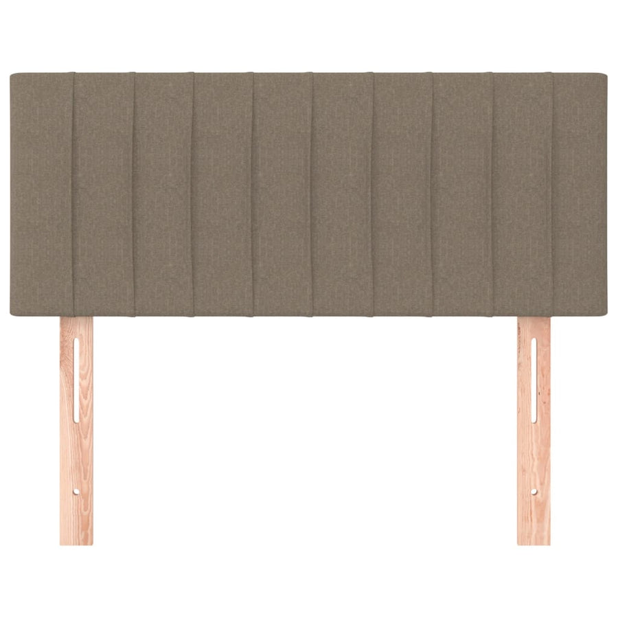 Hoofdbord 100x5x78/88 cm stof taupe 100 cm Taupe