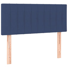 Hoofdbord 100x5x78/88 cm stof blauw 100 cm Laag