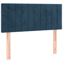 Hoofdbord 00X5X78/88 Cm Fluweel Donkerblauw 100 cm Laag