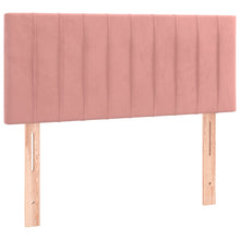 Hoofdbord 00X5X78/88 Cm Fluweel Roze 100 cm Laag