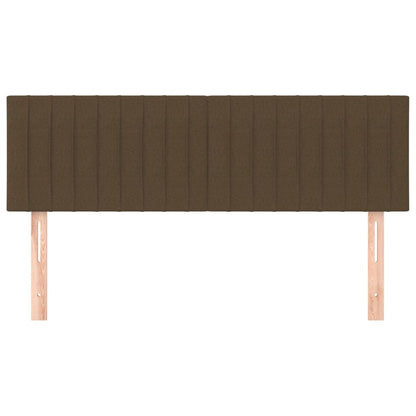 Hoofdborden 2 st 72x5x78/88 cm stof donkerbruin 1 144 cm Donkerbruin
