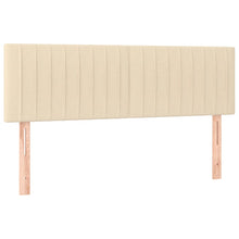 Hoofdborden 2 st 72x5x78/88 cm stof crèmekleurig 1 144 cm Crème