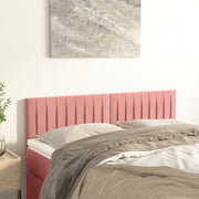 Hoofdbord 72x5x78/88 cm fluweel roze