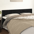 Headboards 2 pcs 80x5x78/88 cm velvet black