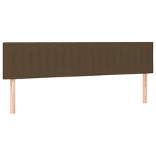 Hoofdborden 2 st 90x5x78/88 cm stof donkerbruin 1 180 cm Donkerbruin