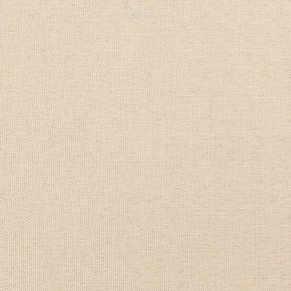 Hoofdborden 2 st 90x5x78/88 cm stof crèmekleurig 180 cm Laag