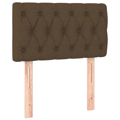 Hoofdbord 80x7x78/88 cm stof donkerbruin 1 80 cm Donkerbruin