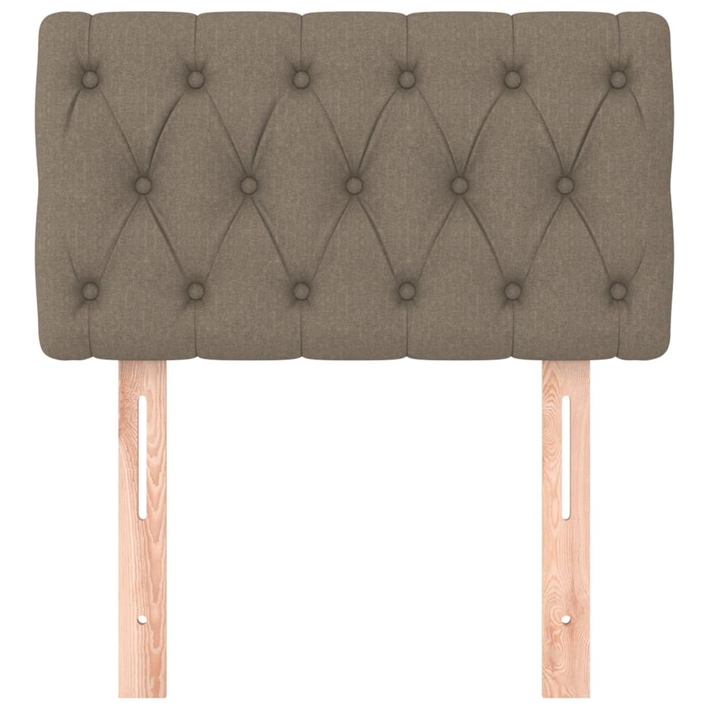Hoofdbord 80x7x78/88 cm stof taupe 1 80 cm Taupe