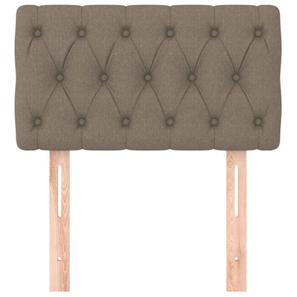 Hoofdbord 80x7x78/88 cm stof taupe 1 80 cm Taupe