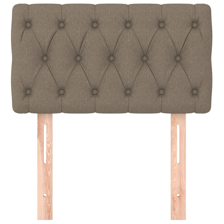 Hoofdbord 80x7x78/88 cm stof taupe 1 80 cm Taupe