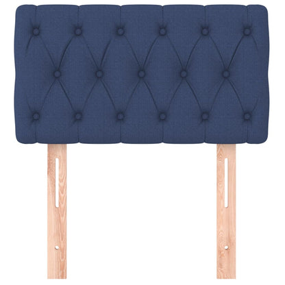 Hoofdbord 80x7x78/88 cm stof blauw 80 cm Laag