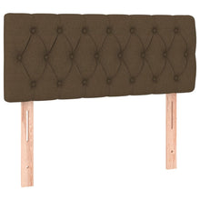Hoofdbord 90x7x78/88 cm stof donkerbruin 1 90 cm Donkerbruin