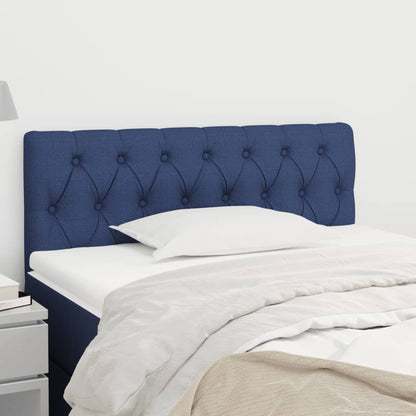 Hoofdbord 90X7X78/88 Cm Stof Blauw 90 cm Laag