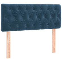 Hoofdbord 90X7X78/88 Cm Fluweel Donkerblauw 90 cm Laag