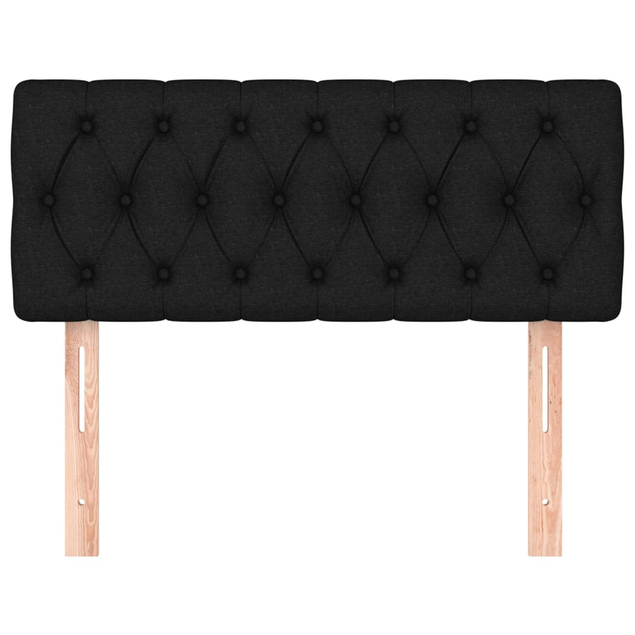Hoofdbord 00X7X78/88 Cm Stof Zwart 100 cm Laag