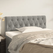 Headboard 100x7x78/88 cm velvet light grey