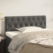 Headboard 100x7x78/88 cm velvet dark grey