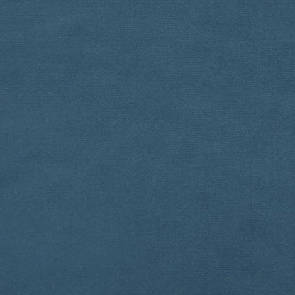 Hoofdbord 100x7x78/88 cm fluweel donkerblauw 100 cm Laag