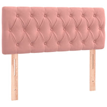 Hoofdbord 00X7X78/88 Cm Fluweel Roze 100 cm Laag