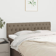 Hoofdborden 2 st 72x7x78/88 cm stof taupe