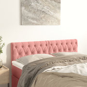 Hoofdbord 72x7x78/88 cm fluweel roze
