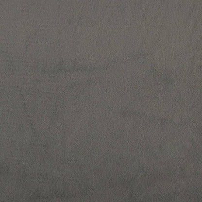 Hoofdborden 2 St 80X7X78/88 Cm Fluweel Donkergrijs 160 cm Laag