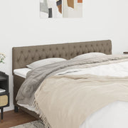 Hoofdborden 2 st 90x7x78/88 cm stof taupe