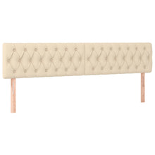 Hoofdborden 2 St 90X7X78/88 Cm Stof Kleurig Crème 180 cm Laag