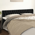 Hoofdborden 2 st 90x7x78/88 cm fluweel zwart