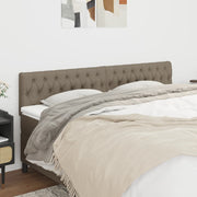 Hoofdborden 2 st 100x7x78/88 cm stof taupe