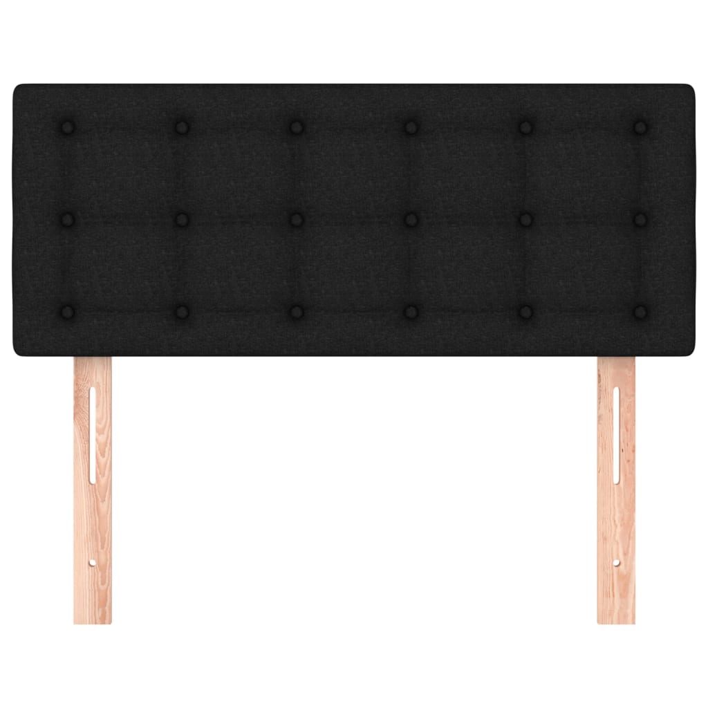 Hoofdbord 80x5x78/88 cm stof zwart 80 cm Laag