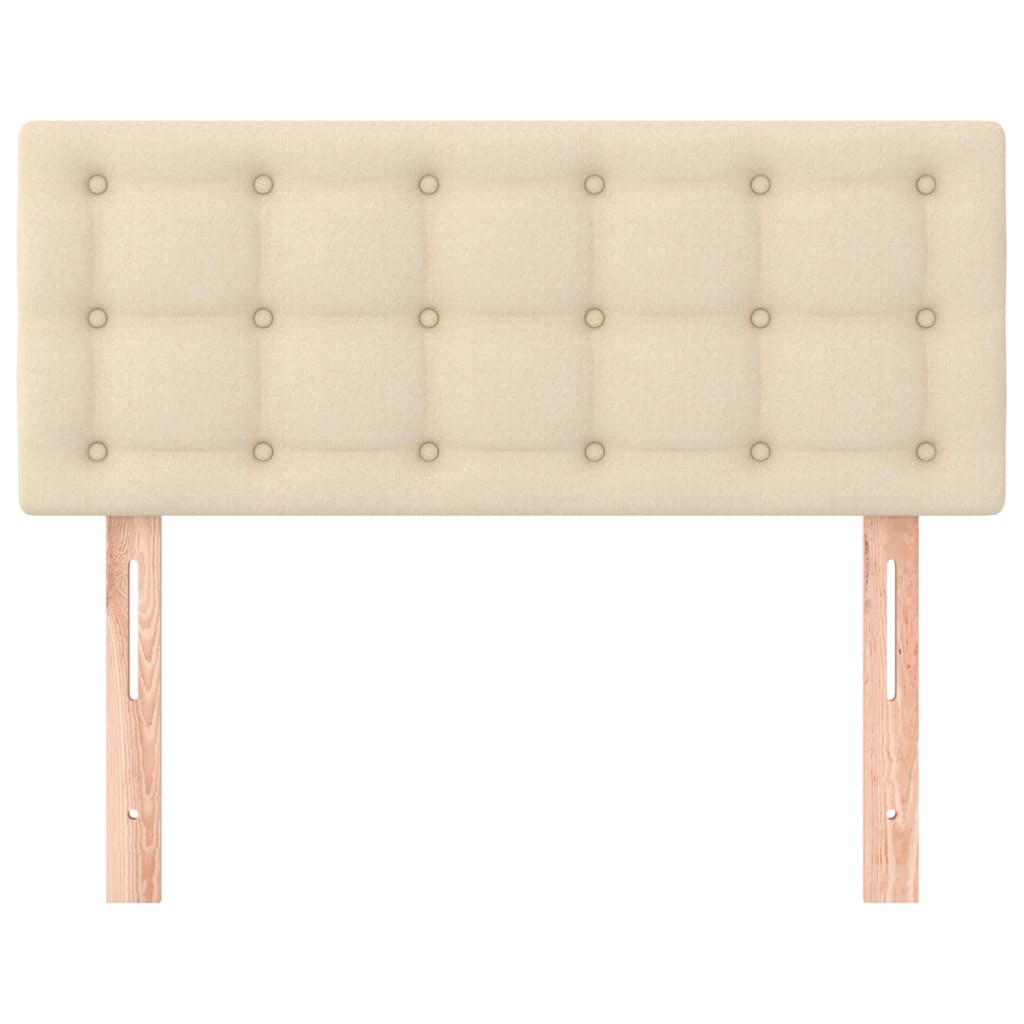 Hoofdbord 80X5X78/88 Cm Stof Kleurig Crème 80 cm Laag